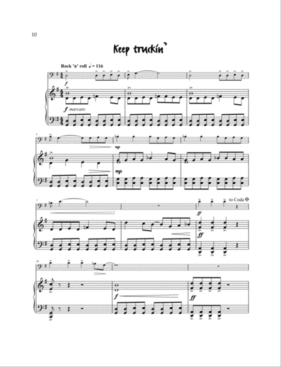 Really Easy Jazzin' About -- Fun Pieces for Trombone Baritone Horn scores gallery preview page 3