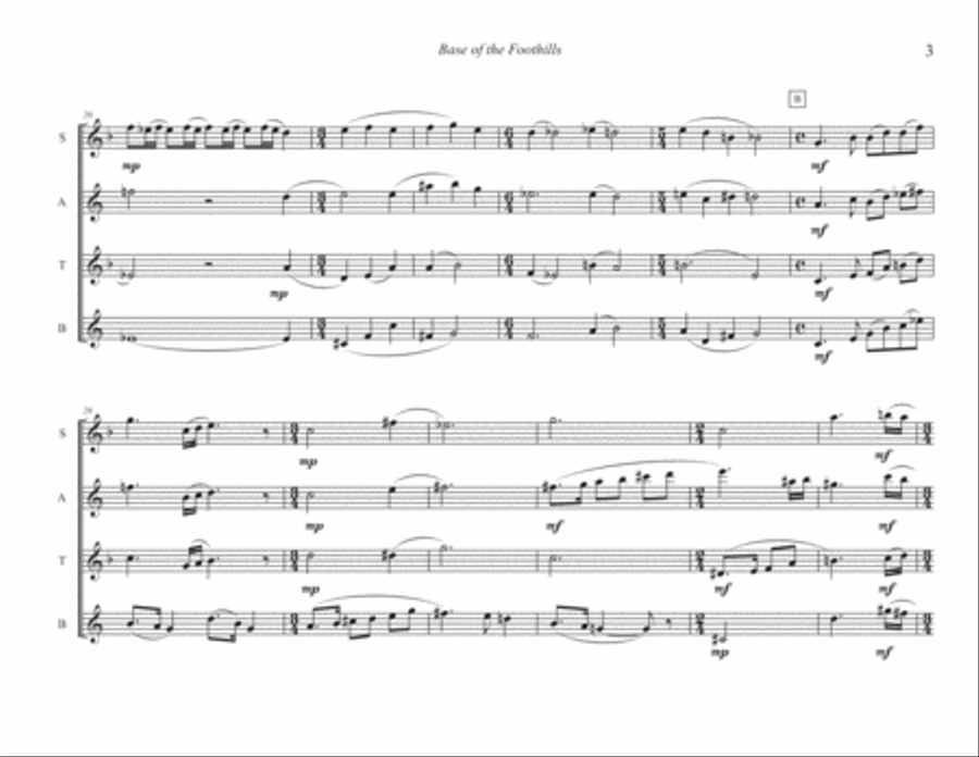 Base of the Foothills Base of the Foothills 4-Part scores gallery preview page 4