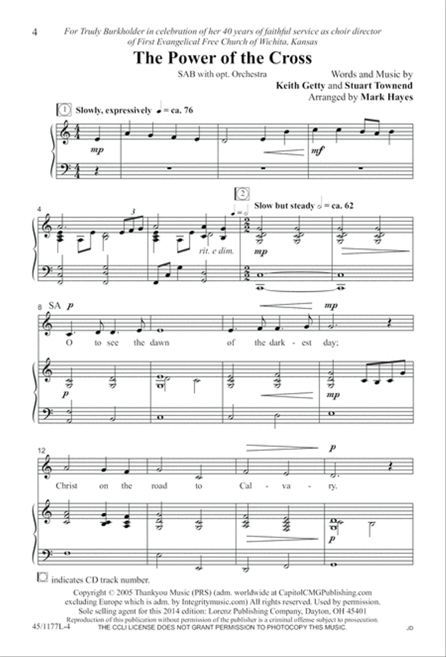 5 Getty Anthems for about 10 Singers 4-Part scores gallery preview page 5