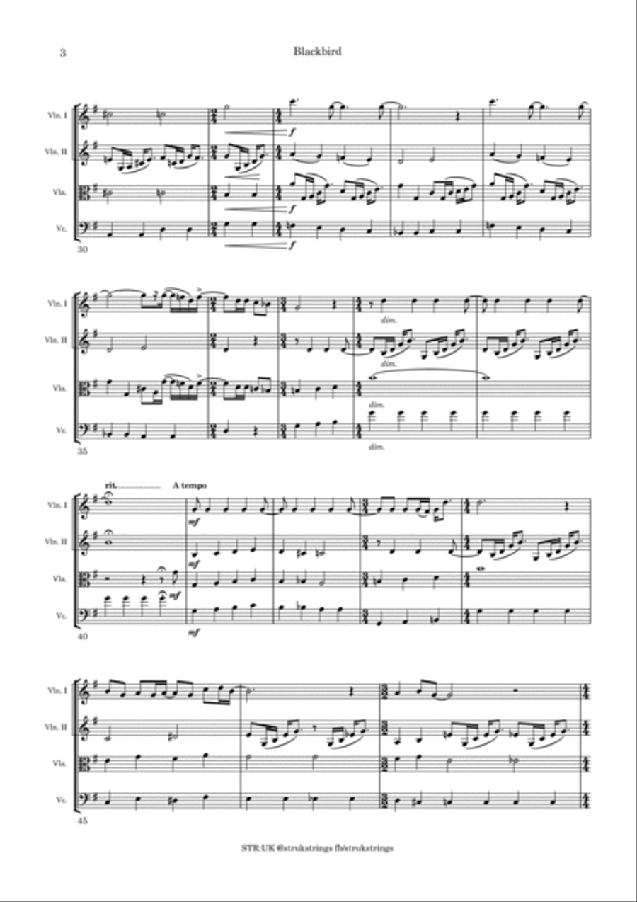 Blackbird String Quartet scores gallery preview page 4