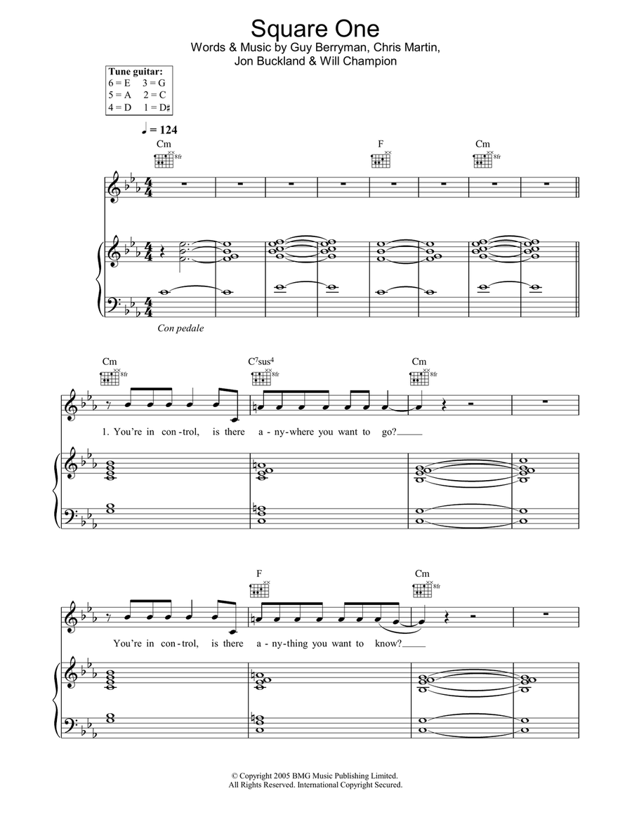 Square One Piano, Vocal, Guitar scores gallery preview page 1