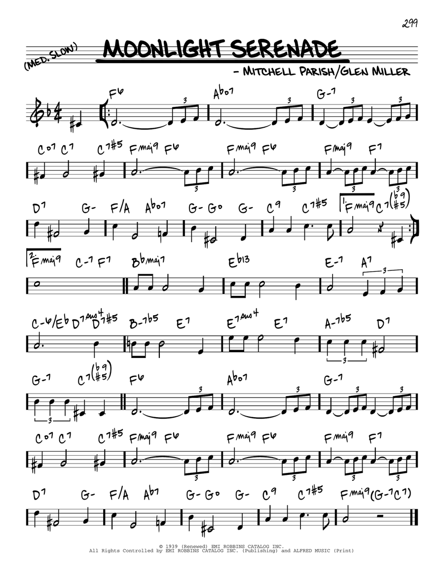 Moonlight Serenade Moonlight Serenade Piano scores gallery preview page 1