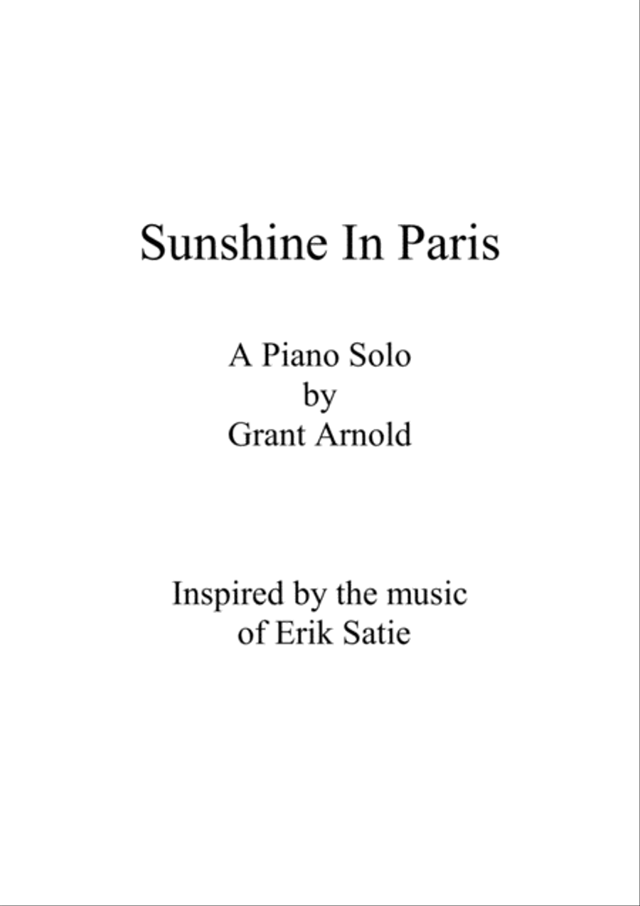 Sunshine In Paris Piano Method scores gallery preview page 1
