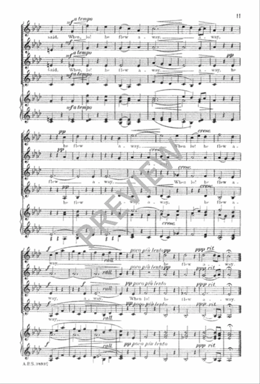 Three Flower Songs SSAA scores gallery preview page 14