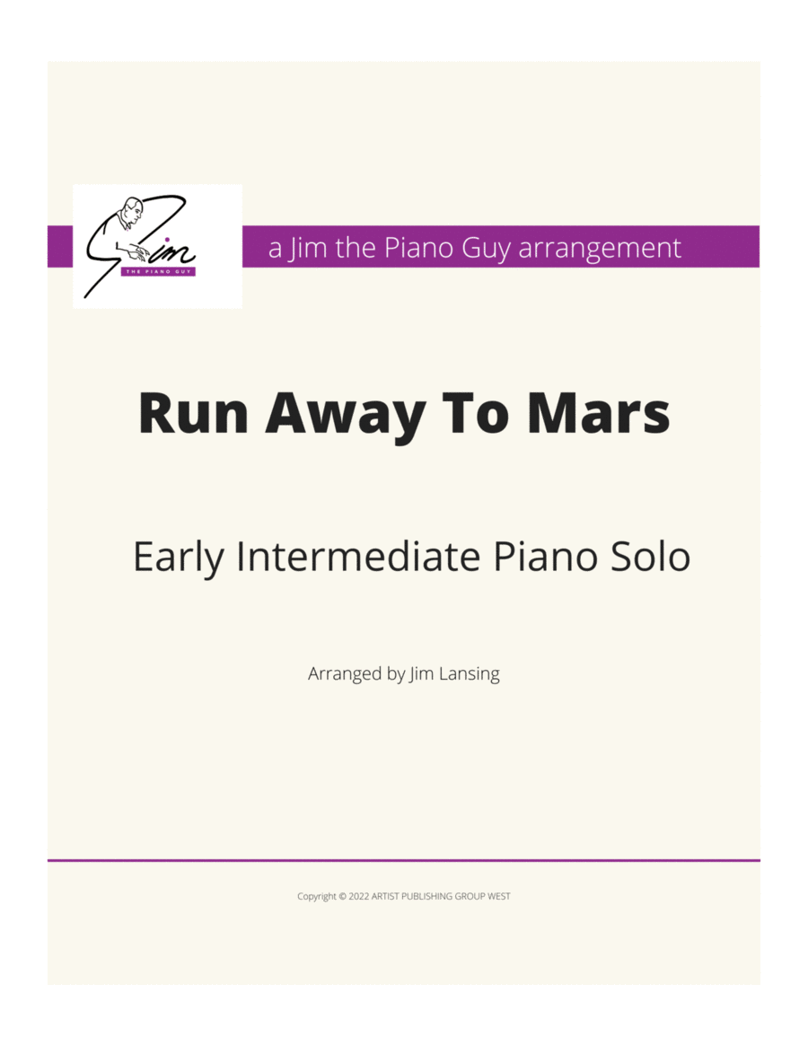 Run Away To Mars Piano Method scores gallery preview page 1