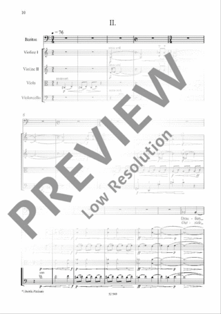 Eight Fragments from Letters of Vincent van Gogh String Quartet scores gallery preview page 9