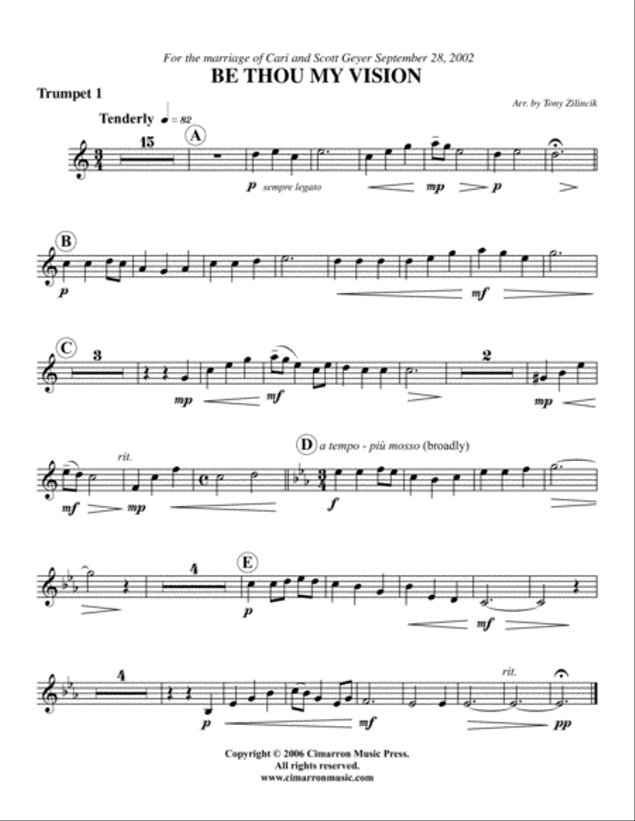 Be Thou My Vision Be Thou My Vision Brass Quintet scores gallery preview page 4