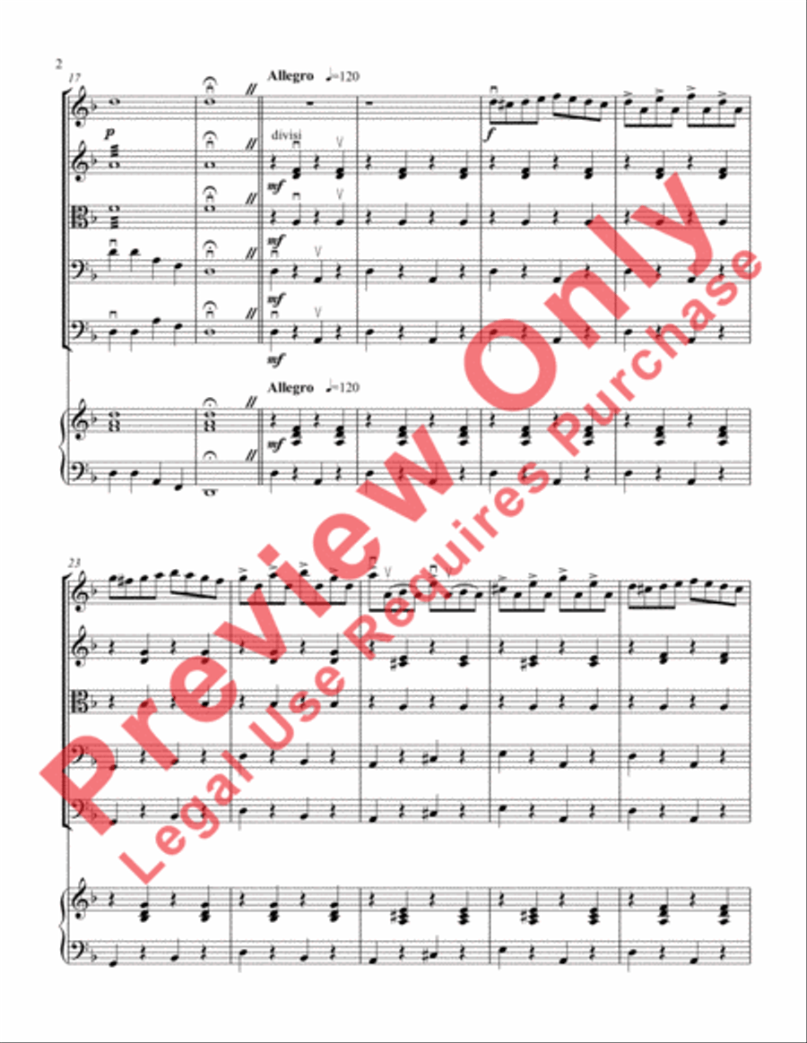 Charming Czárdás String Orchestra scores gallery preview page 5