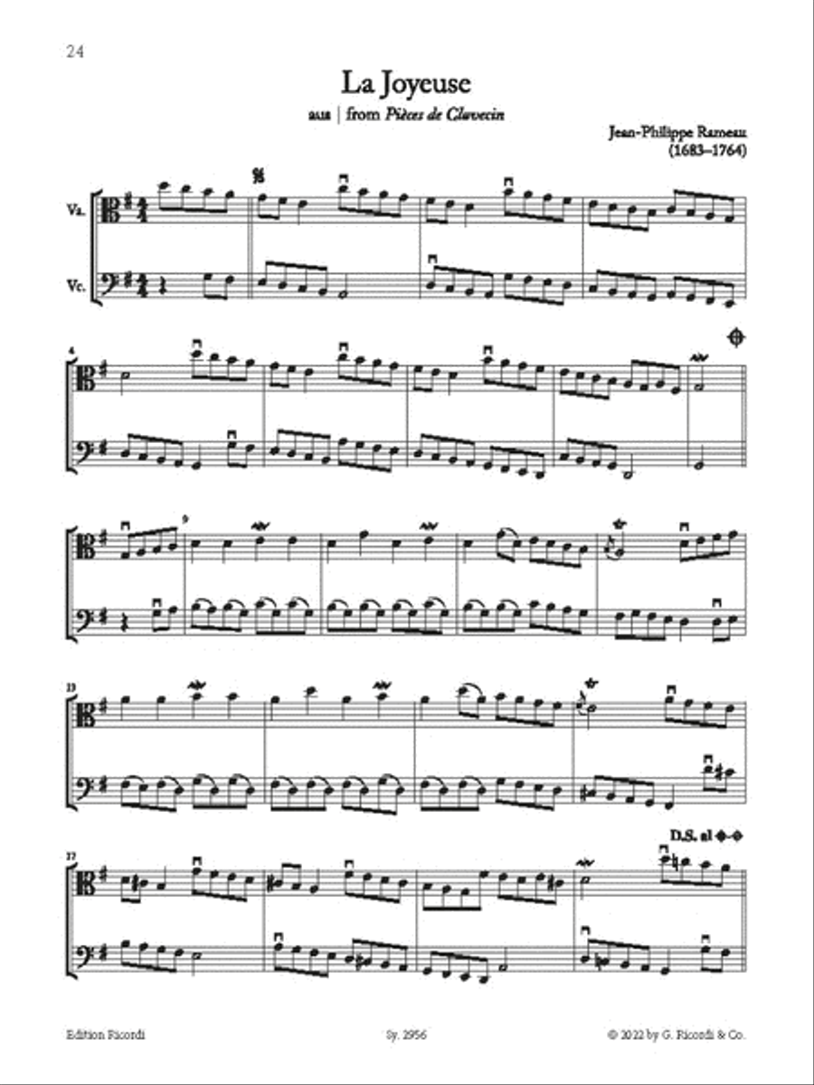 15 Barock-Duos für Viola und Violoncello String Duet scores gallery preview page 4