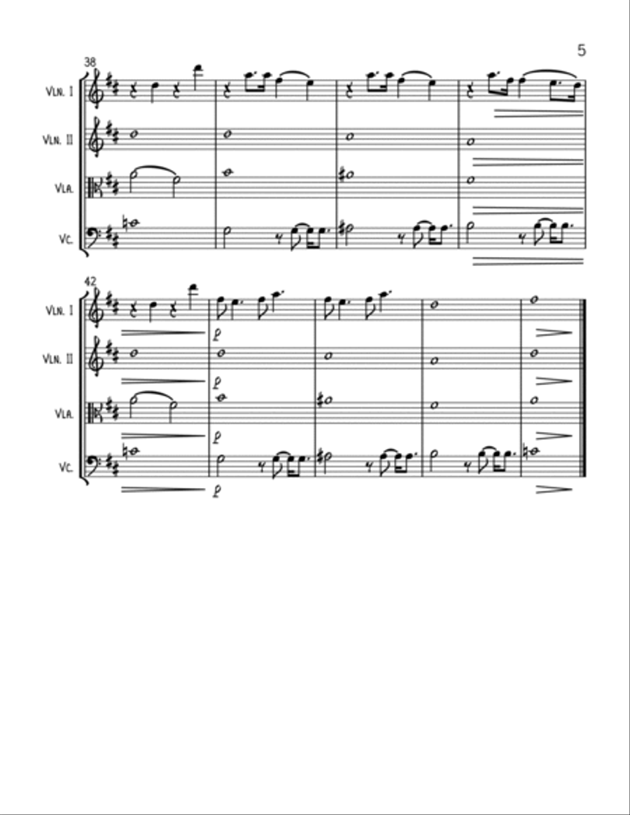 Thank U, Next String Quartet scores gallery preview page 5