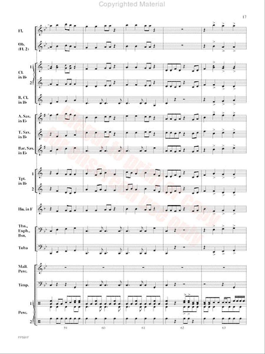 Junk Funk Concert Band scores gallery preview page 18