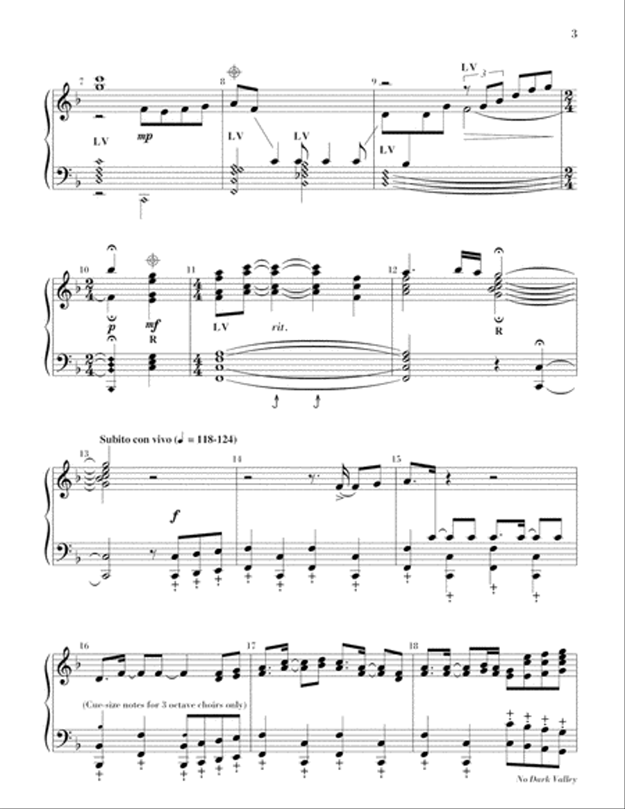 No Dark Valley No Dark Valley 5-Octaves scores gallery preview page 4