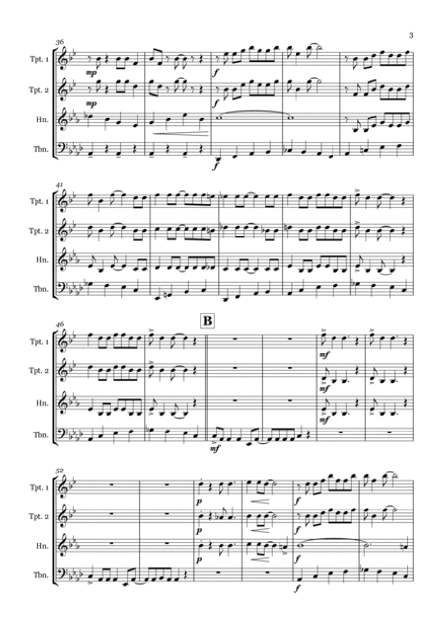 Candyman Brass Quartet scores gallery preview page 3