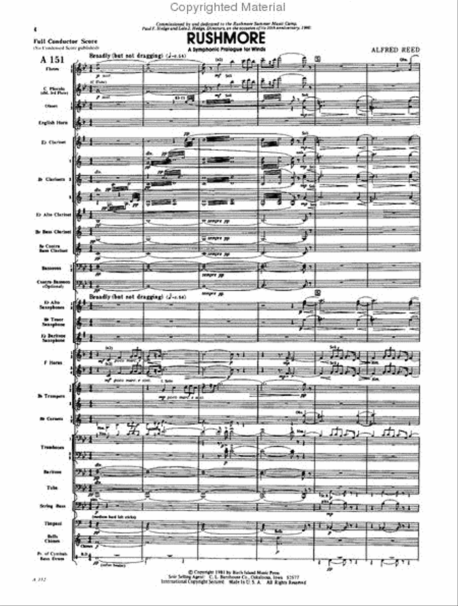 Rushmore Concert Band scores gallery preview page 2