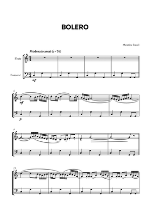 Bolero (for Flute and Bassoon)