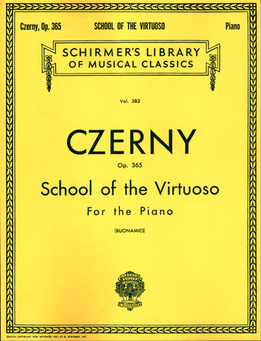 School of the Virtuoso, Op. 365 Piano Method scores gallery preview page 1