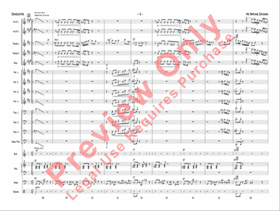 No Spring Chicken Jazz Ensemble scores gallery preview page 11