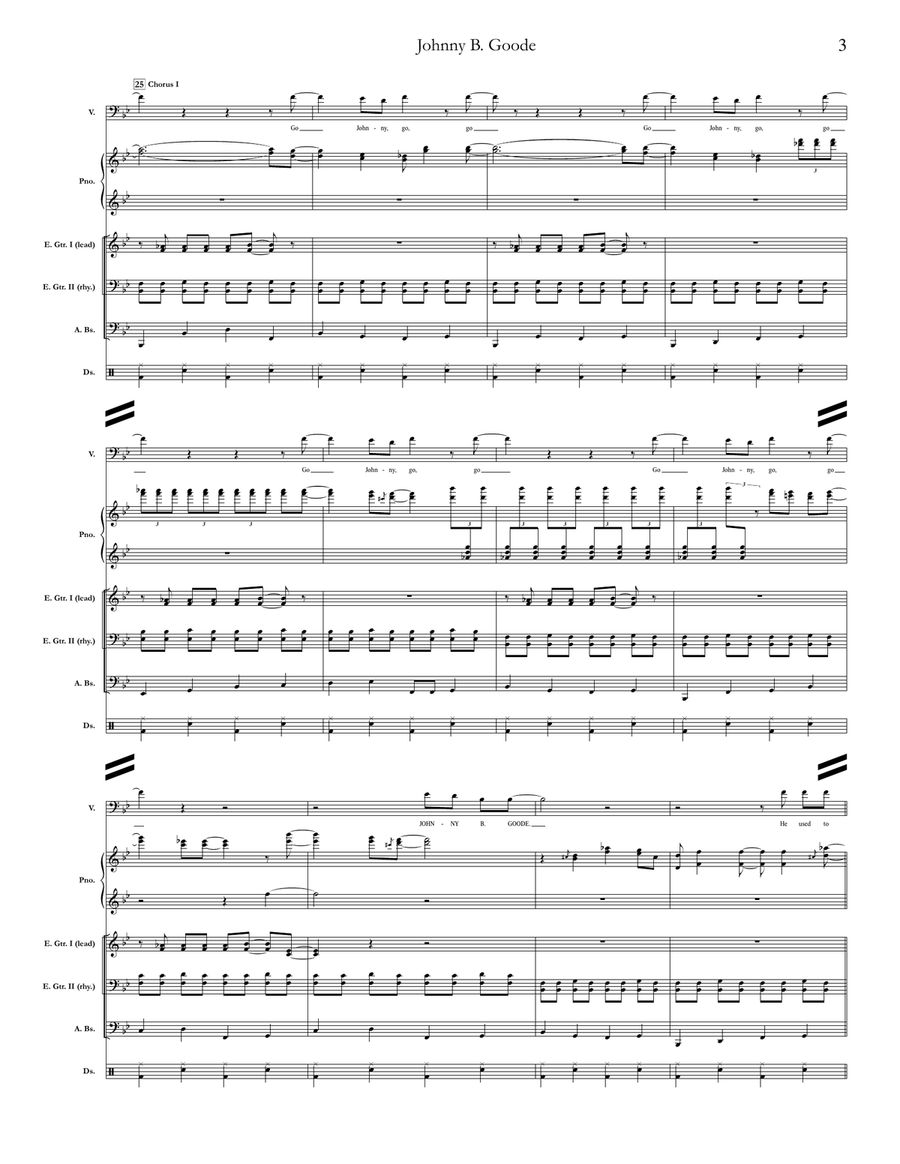 Johnny B. Goode School and Community scores gallery preview page 3