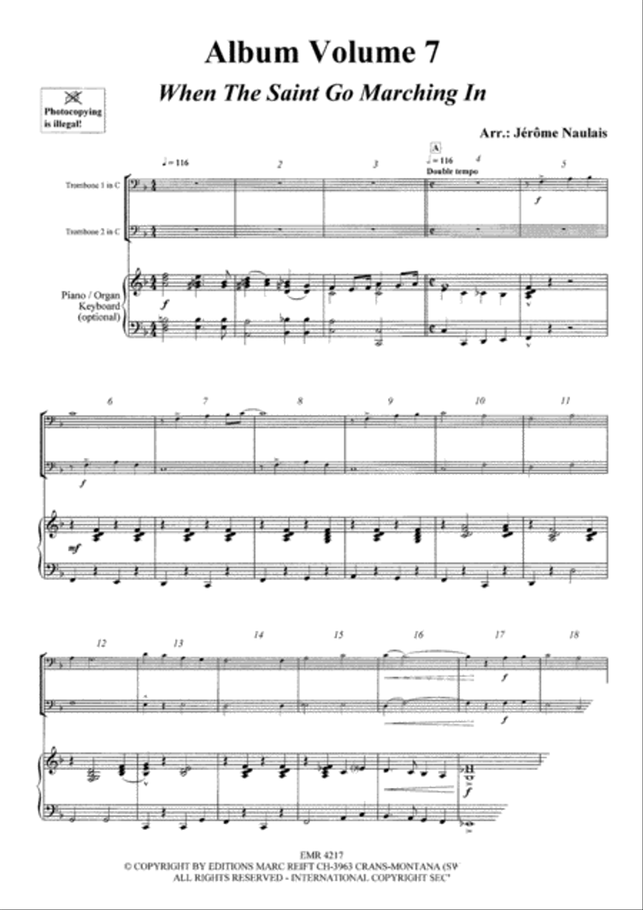 Album Volume 7 Trombone Duet scores gallery preview page 3