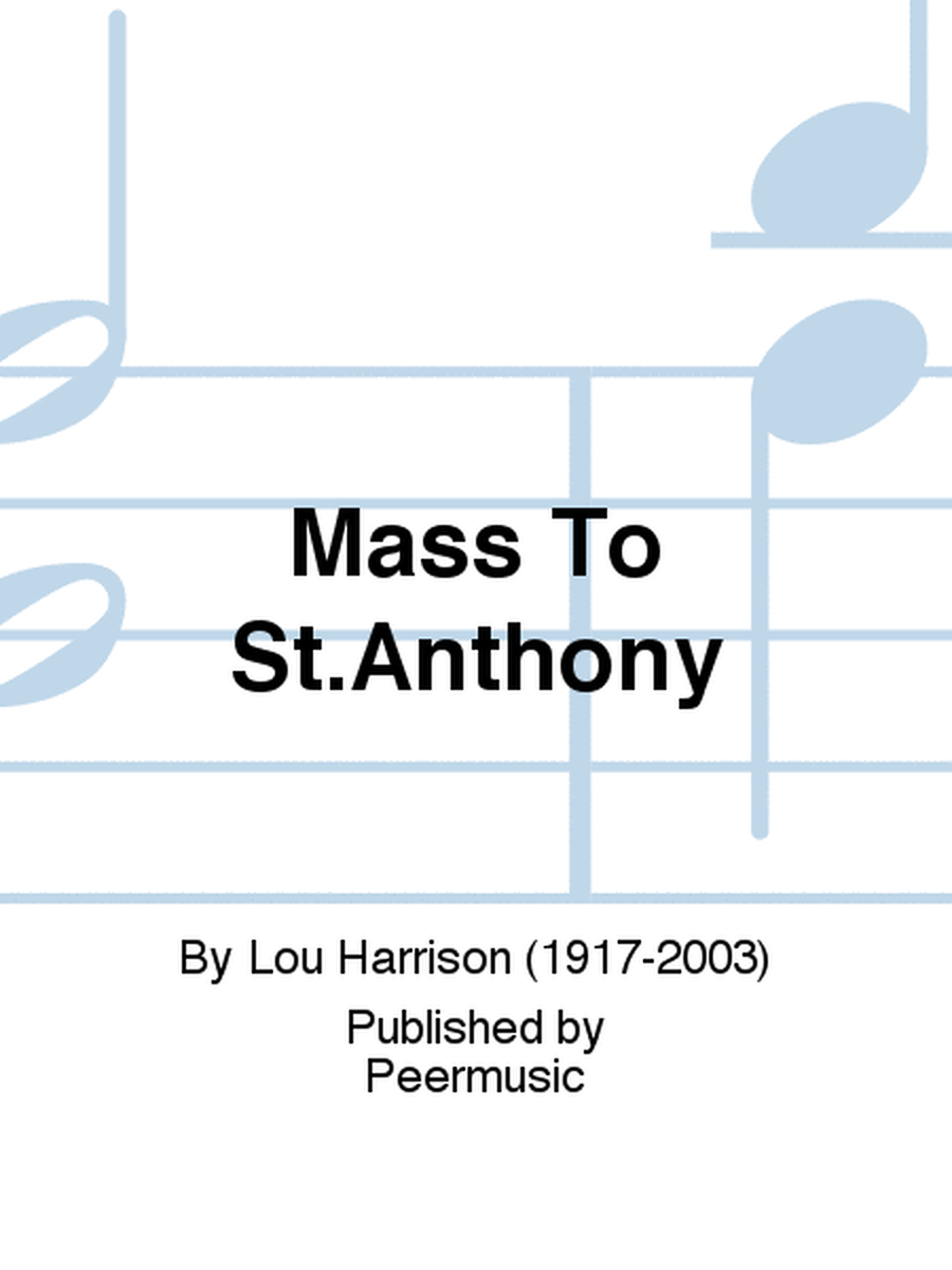 Mass To St.Anthony