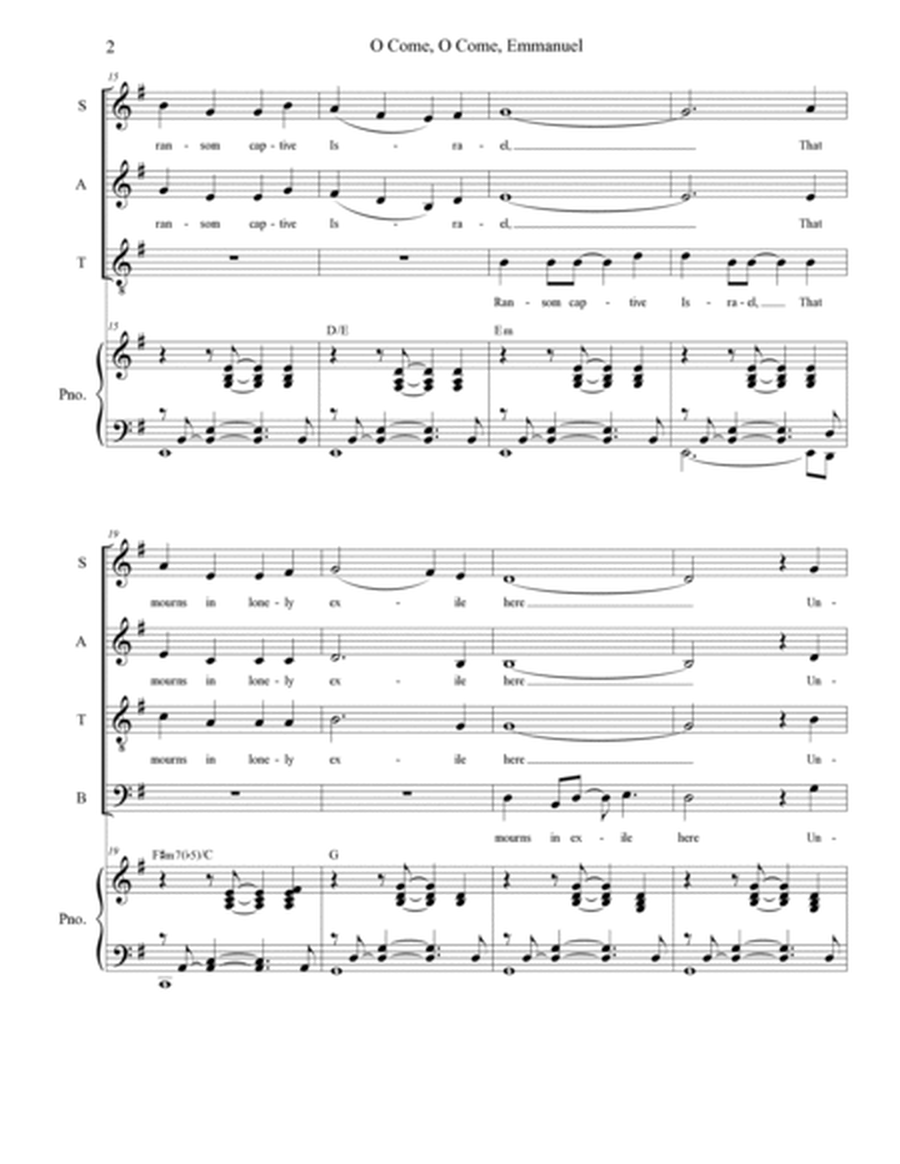 O Come, O Come, Emmanuel (with "O Come, Divine Messiah") (SATB) image number null