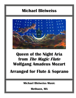 Book cover for Queen of the Night Aria from "The Magic Flute" for Flute and Soprano