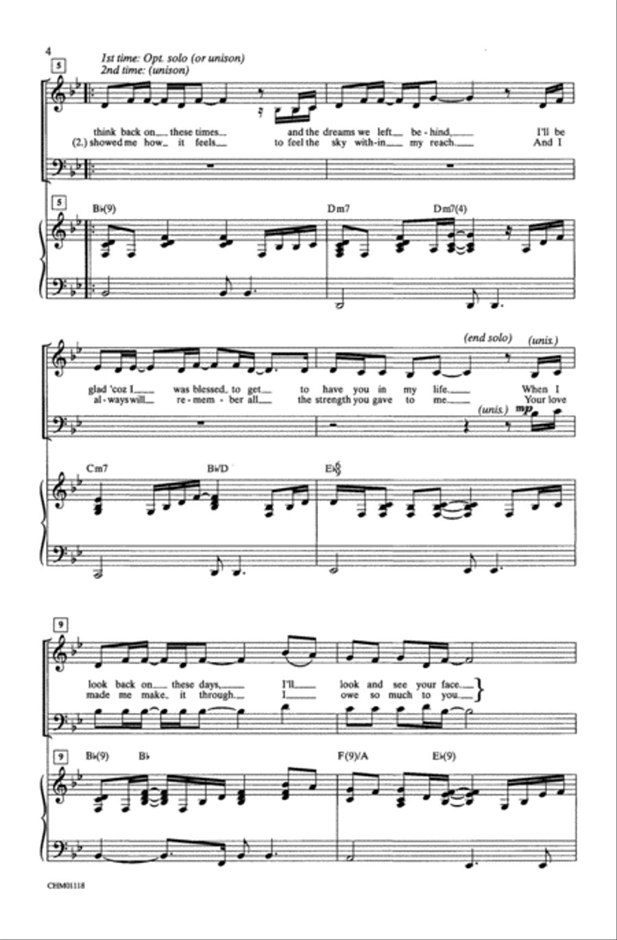 <br>Sheet music extract