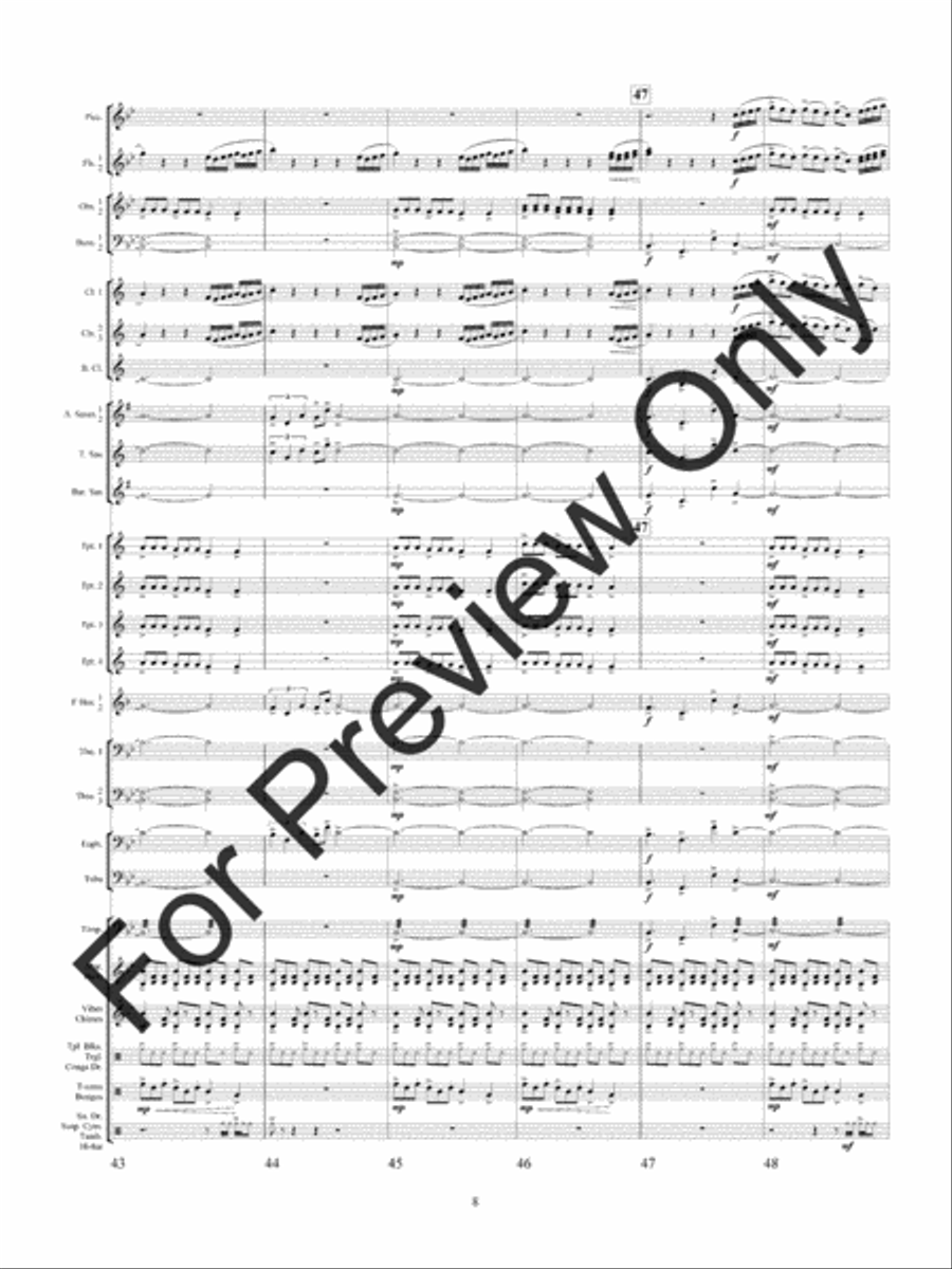 Quintology (Score) Quintology (Score) Concert Band scores gallery preview page 11
