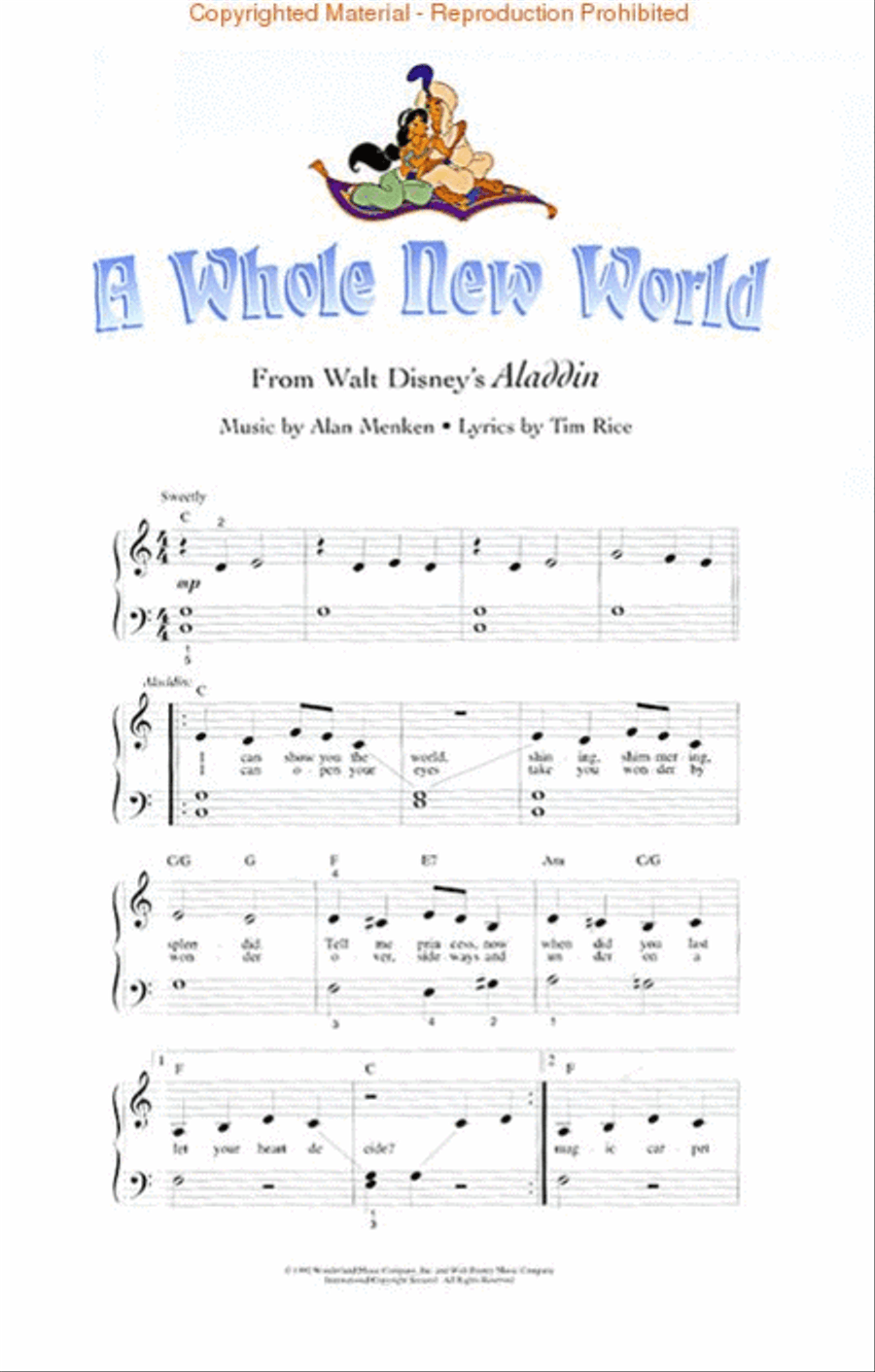 Disney's My First Songbook – Volume 1 Easy Piano scores gallery preview page 3