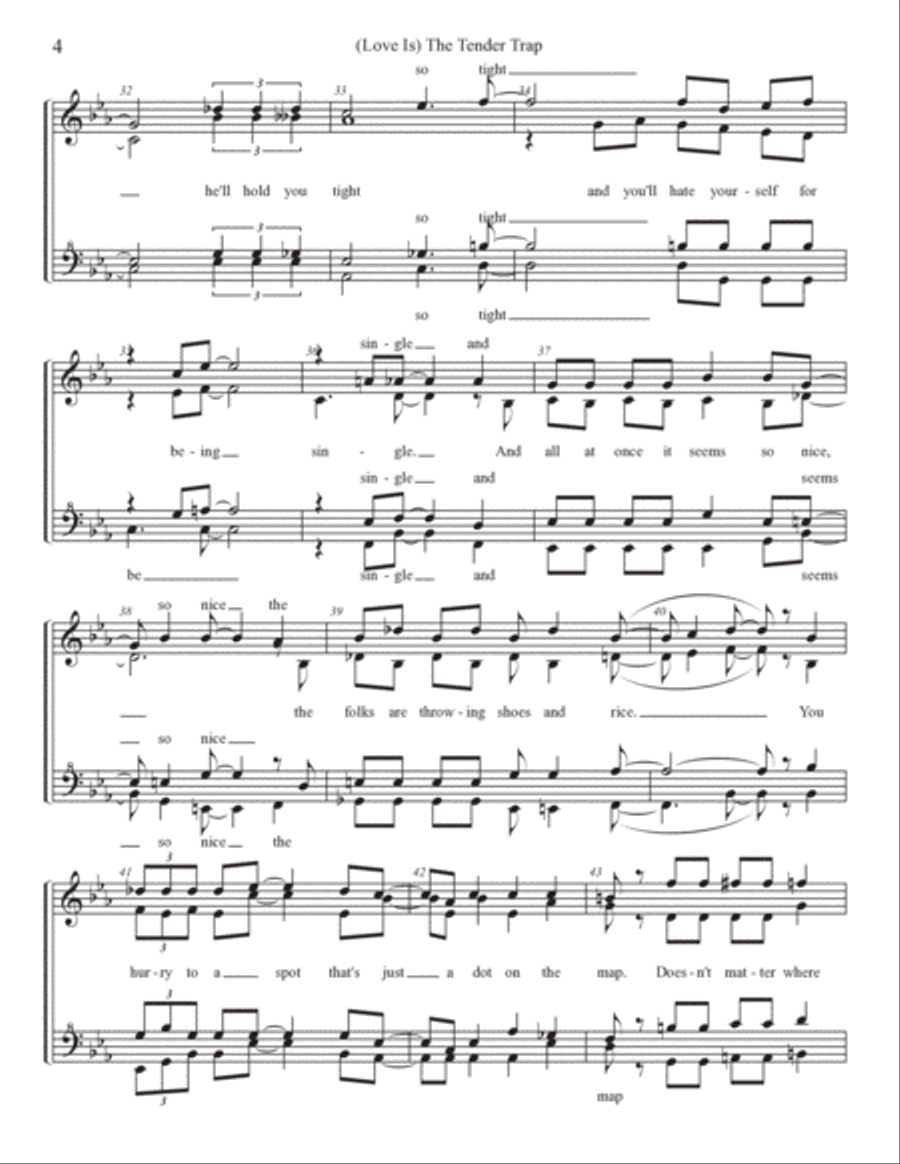 (love Is) The Tender Trap SSAA scores gallery preview page 4