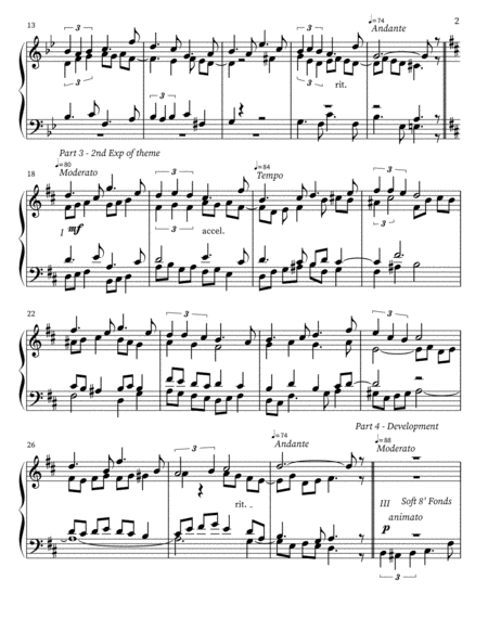 Prelude Internationale in Bb Major for Organ Op. 5 image number null
