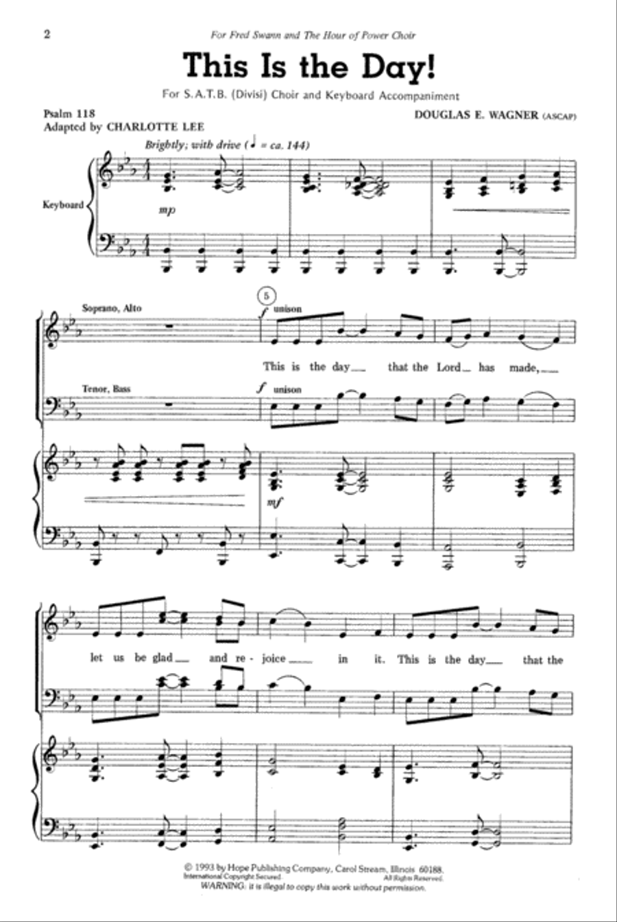 This Is the Day! This Is the Day! 4-Part scores gallery preview page 2