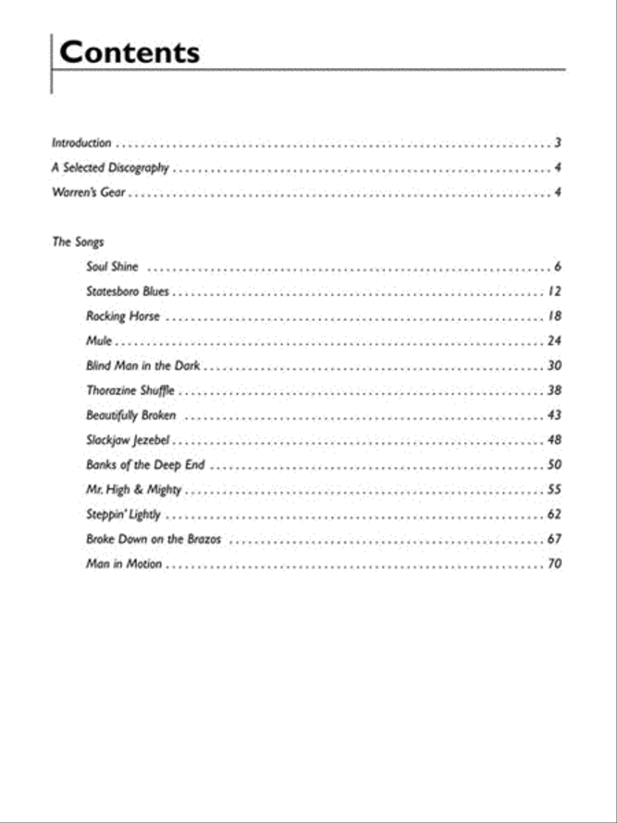 Warren Haynes Legendary Licks Electric Guitar scores gallery preview page 3