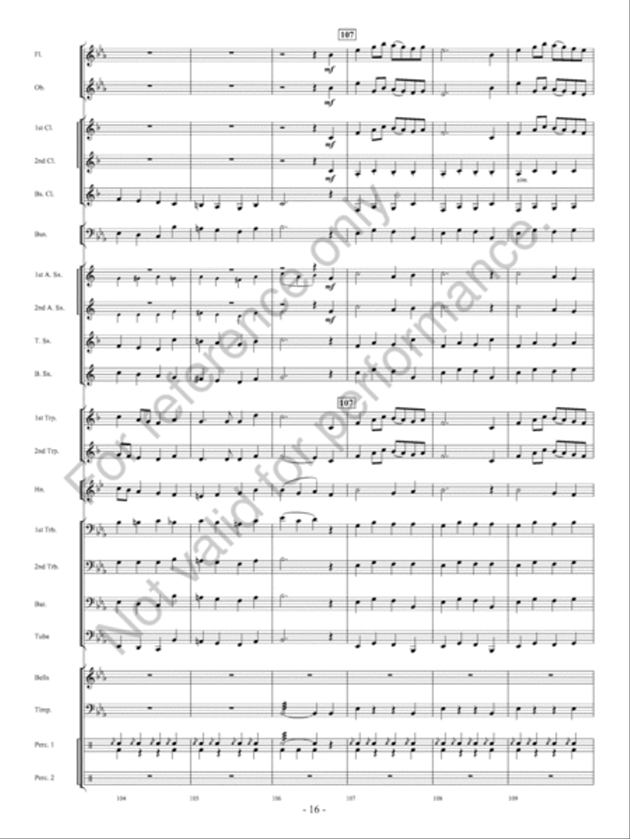 Pembroke Castle Concert Band scores gallery preview page 17
