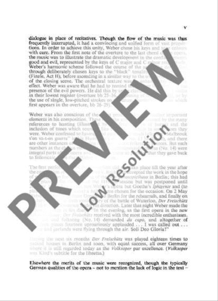 Der Freischütz Choir scores gallery preview page 6