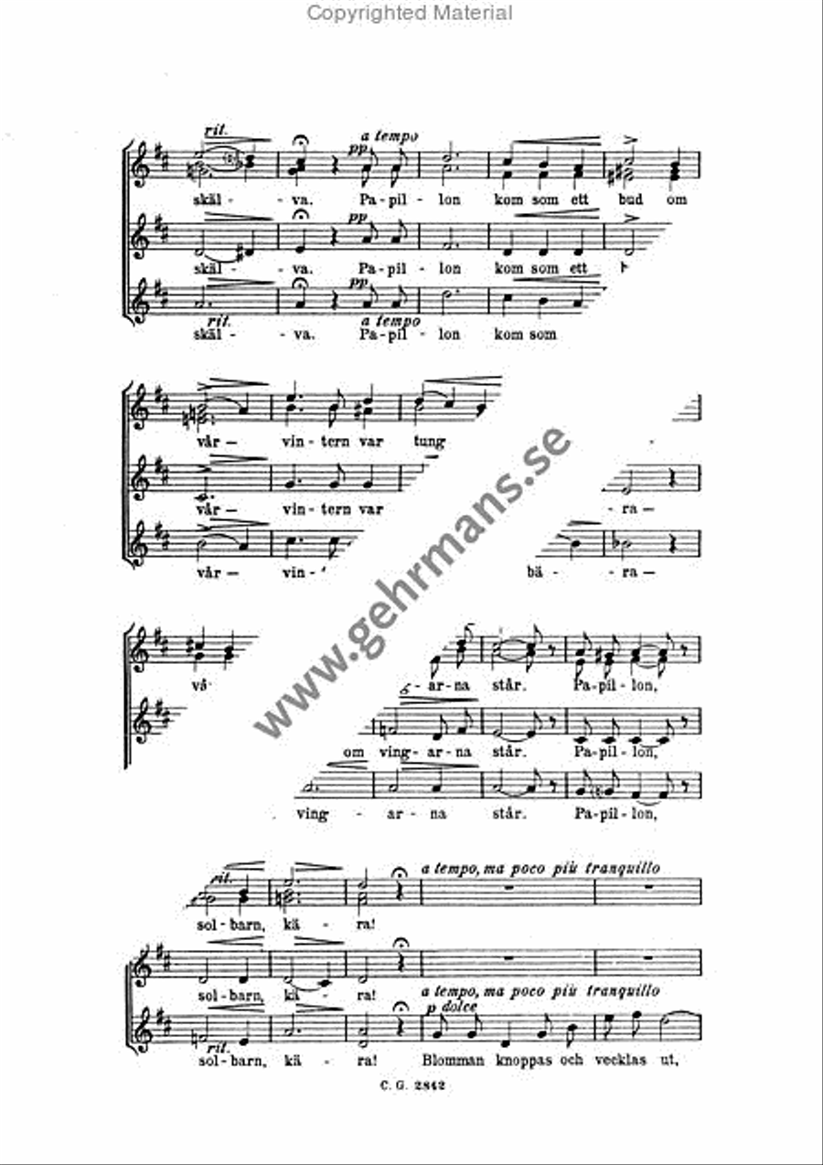 Papillon Papillon 4-Part scores gallery preview page 3