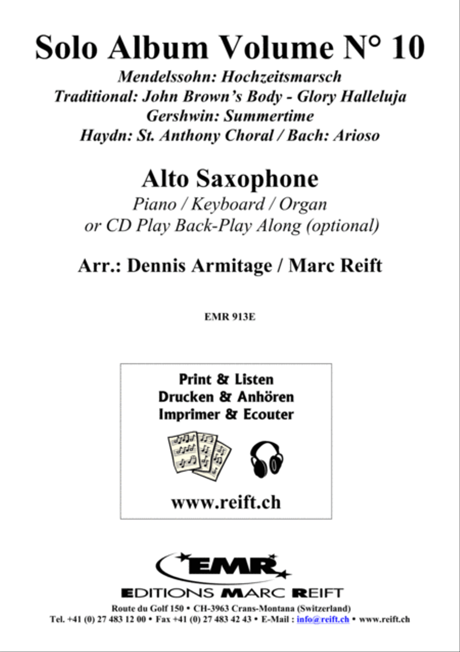 Solo Album Volume 10 Alto Saxophone scores gallery preview page 2