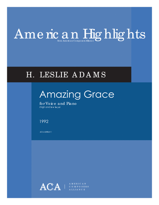 Book cover for [Adams] Amazing Grace (from Collected Songs)