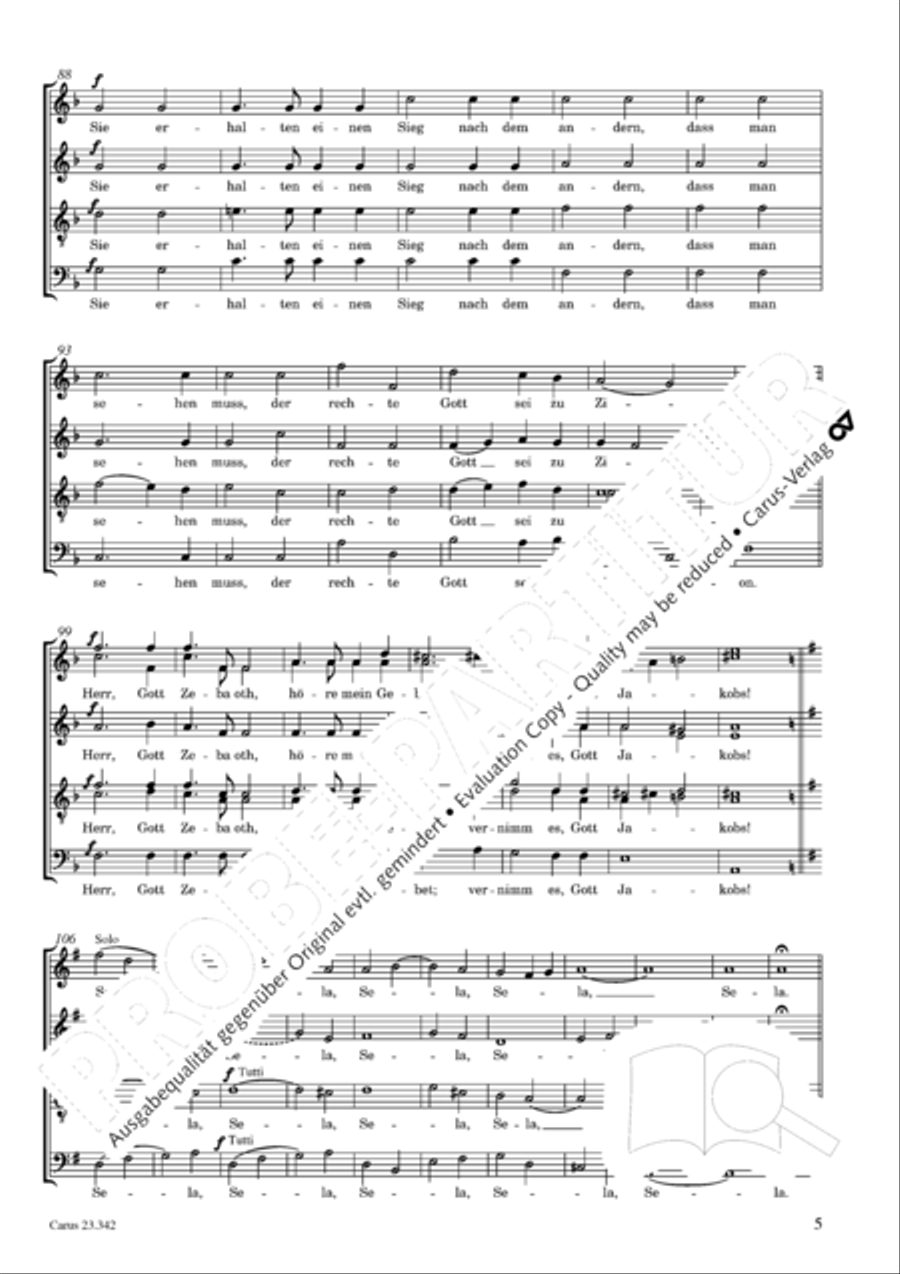 Der 84. Psalm SSAATTBB scores gallery preview page 6