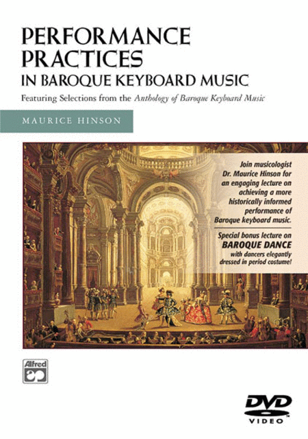 Performance Practices In Baroque Keyboard Music Dvd (With Bonus Lecture On Baroque Dance) - DVD