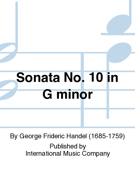Sonata No. 10 in G minor (ALARD-MEYER)