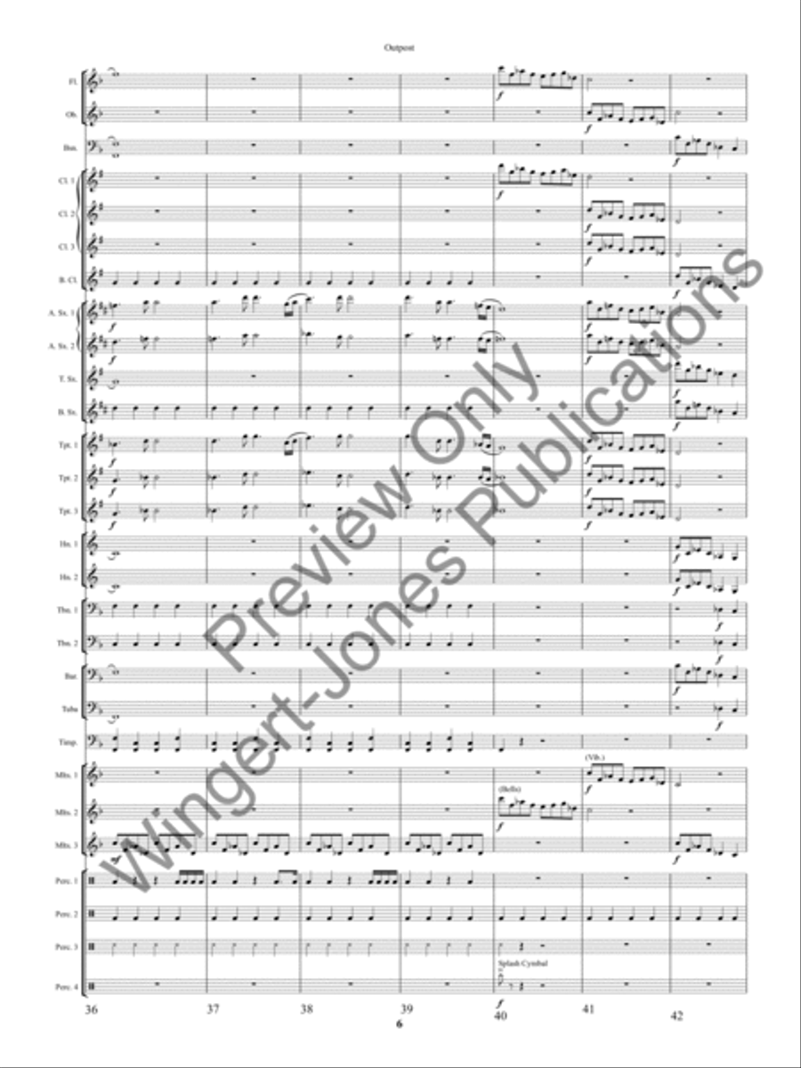 Outpost Concert Band scores gallery preview page 9