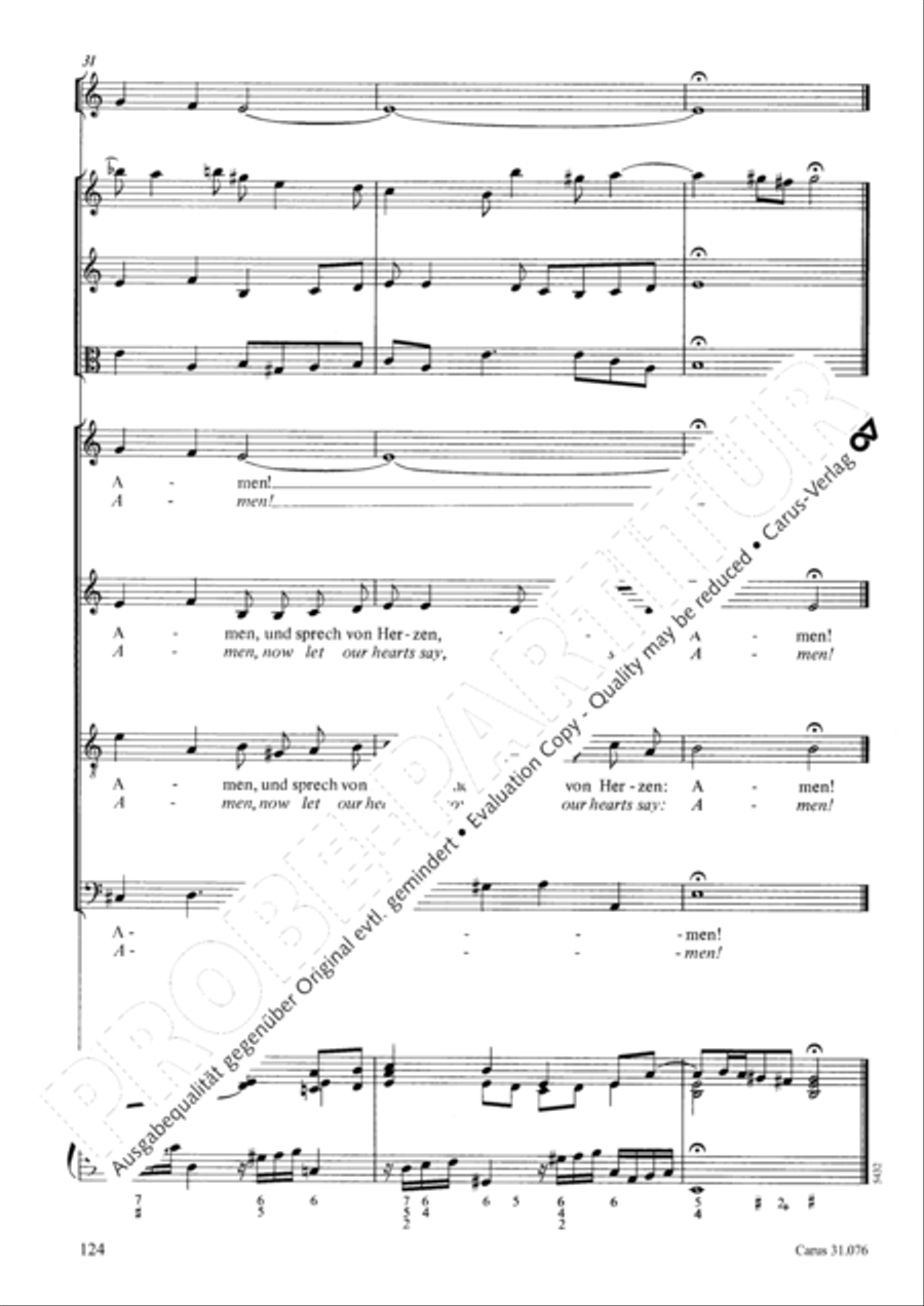 The heavens are telling the Father's glory (Die Himmel erzahlen die Ehre Gottes) 4-Part scores gallery preview page 125