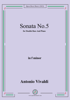 Vivaldi-Sonata No.5,in f minor,Op.14 No.5;RV 40