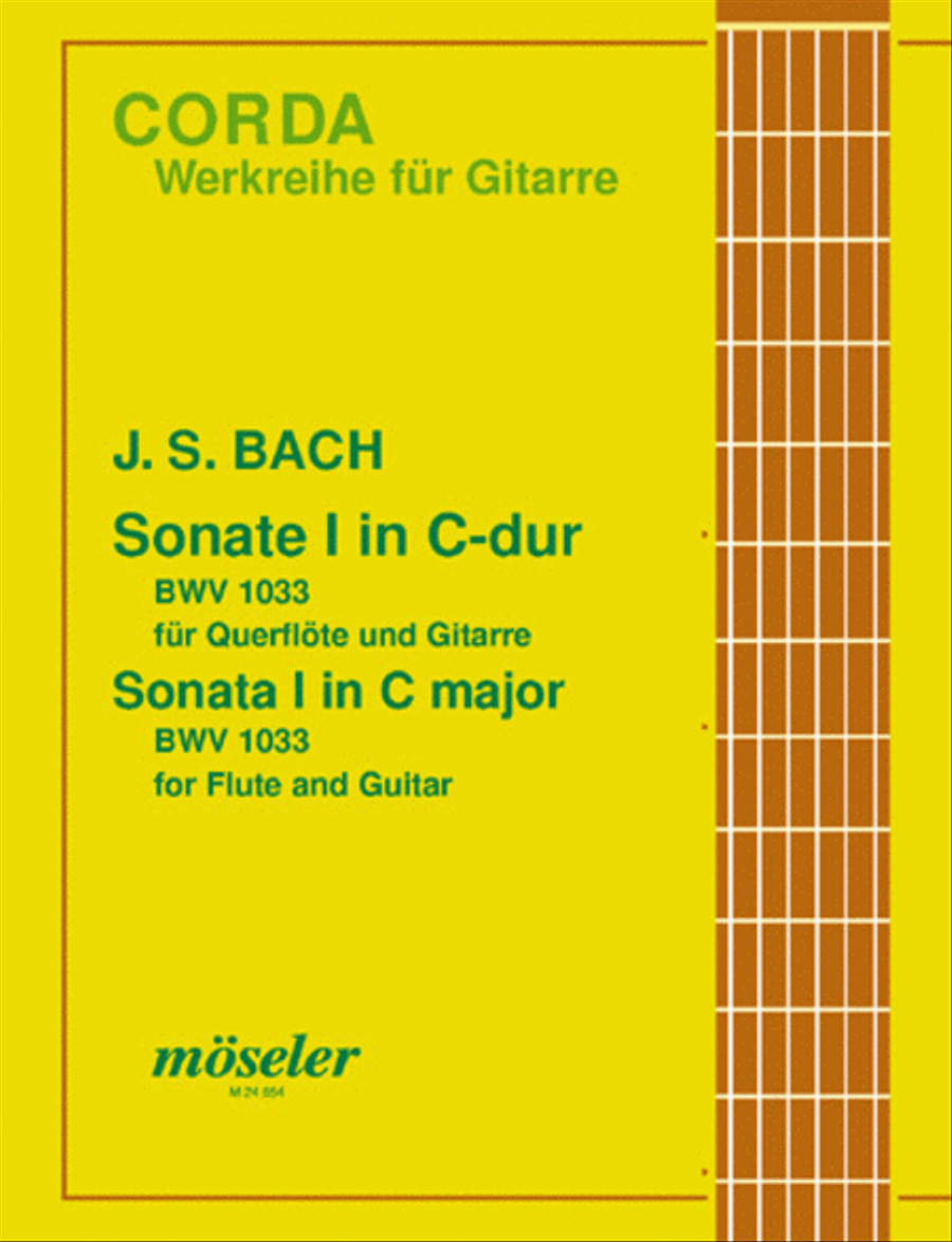 Sonate Nr. 1 C-Dur BWV 1033 Flute scores gallery preview page 1