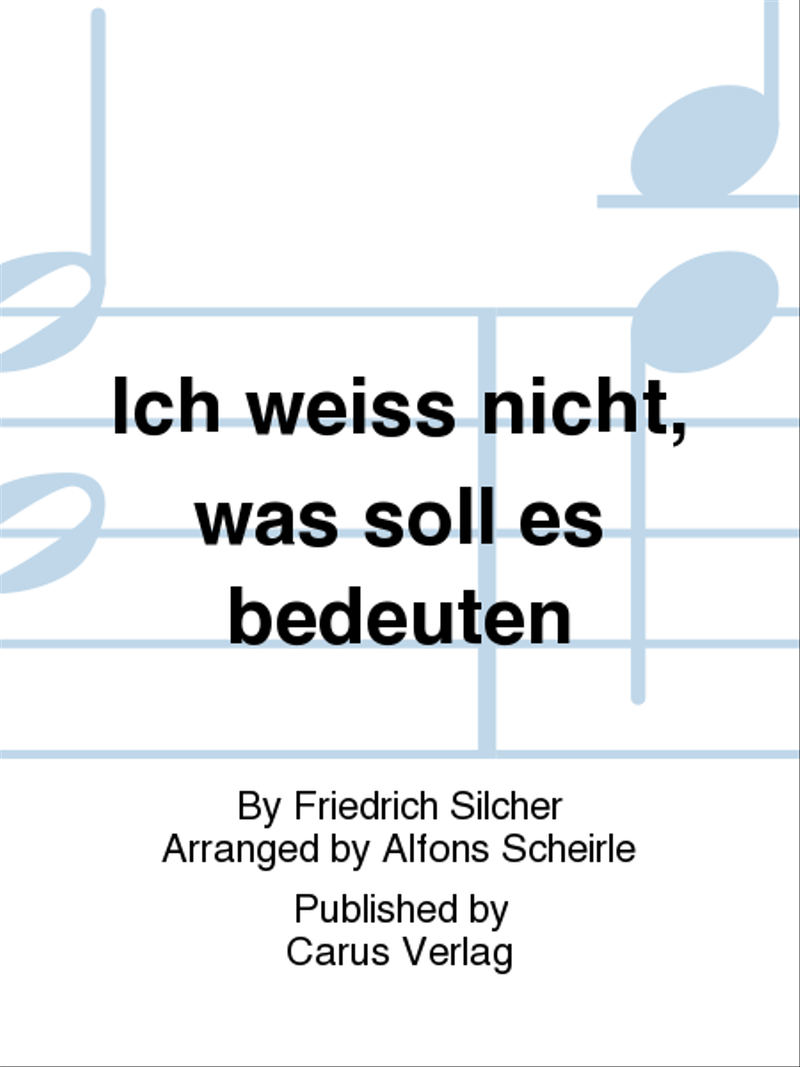 Ich weiss nicht, was soll es bedeuten 4-Part scores gallery preview page 1