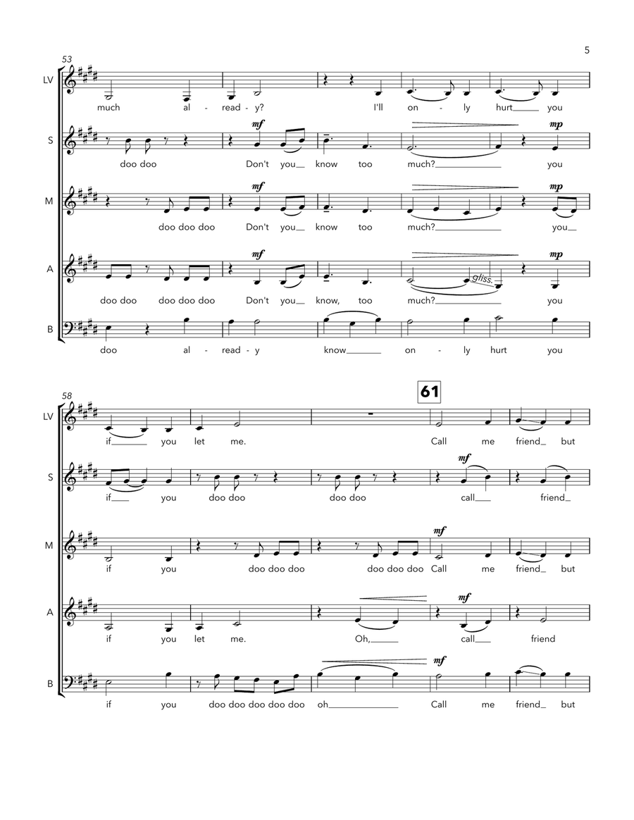 When The Party's Over SSAA scores gallery preview page 5