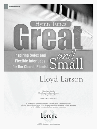 Book cover for Hymn Tunes Great and Small (Digital Delivery)
