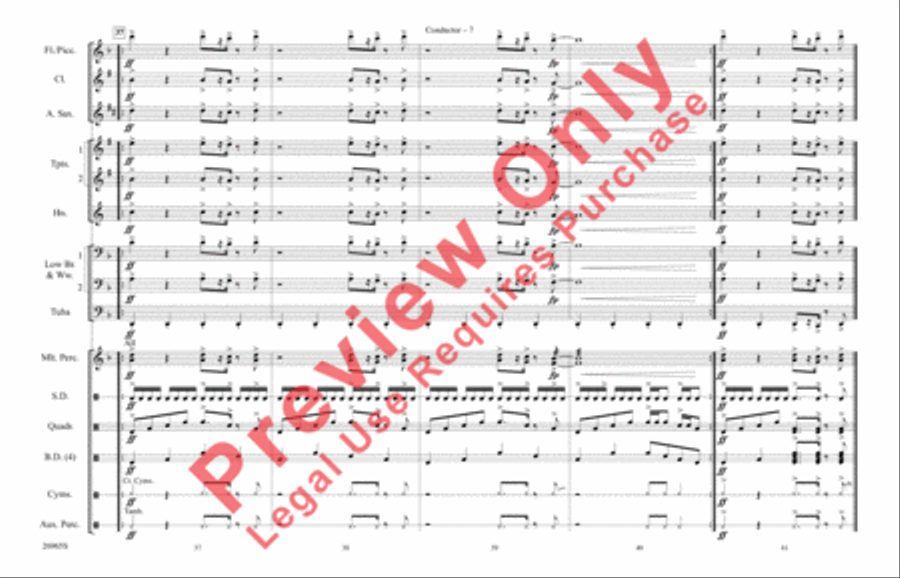Eye of the Tiger Marching Band scores gallery preview page 8