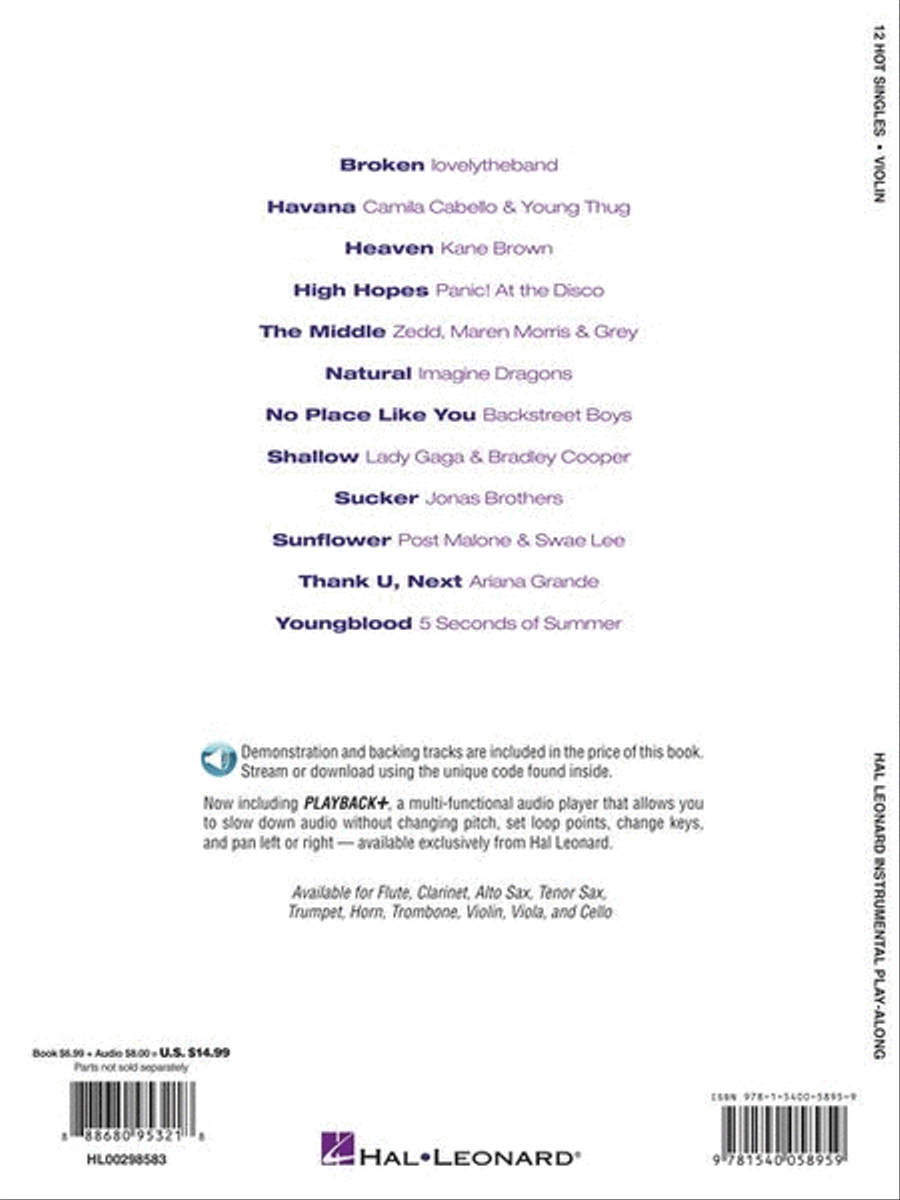 12 Hot Singles 12 Hot Singles Violin Solo scores gallery preview page 6